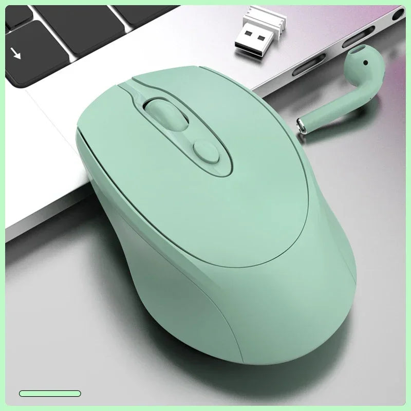 Rechargeable Wireless Mouse Dual Modes Bluetooth-compatible 2.4G USB Silent Ergonomic Mice For Laptop Pad Tablet Macbook Mause