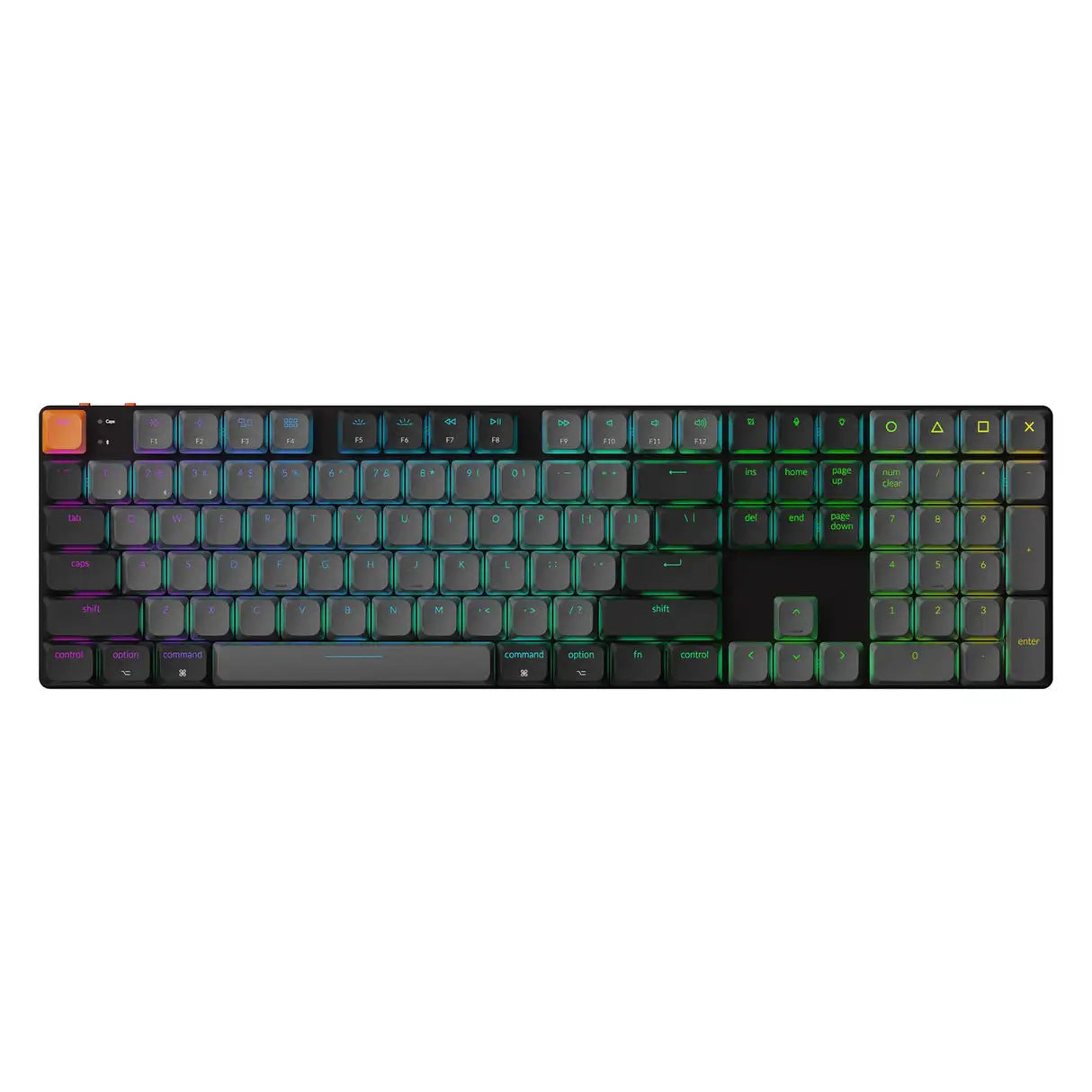 Keychron K5 V2 QMK Wireless Custom Mechanical Keyboard RGB Back...