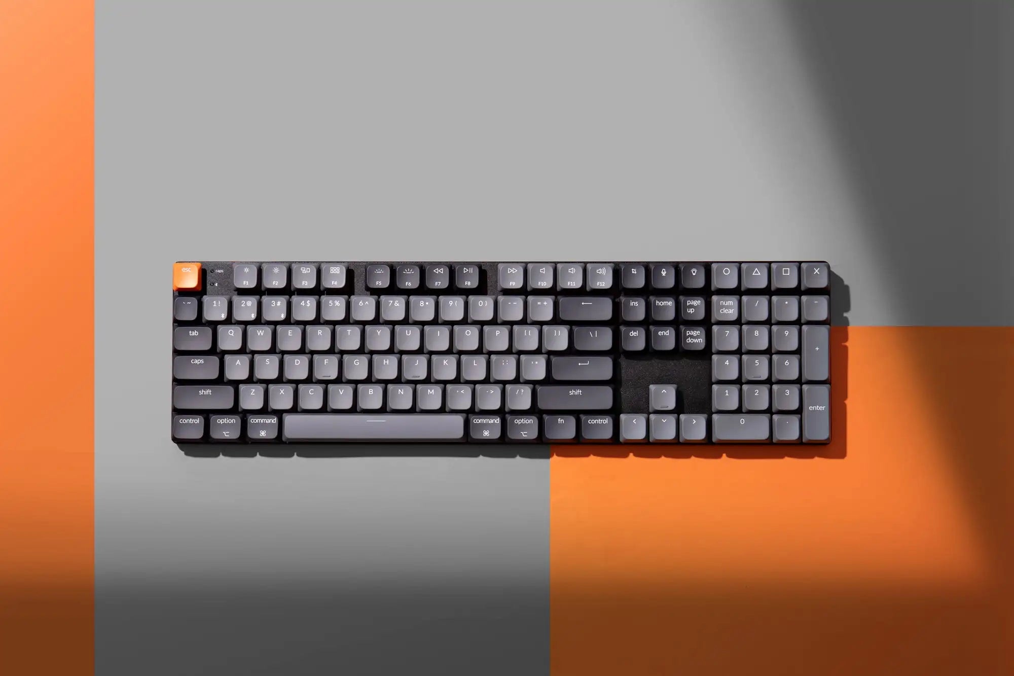 Keychron K5 V2 QMK Wireless Custom Mechanical Keyboard RGB Backlit Low-Profile Switch Double-Shot PBT Keycaps