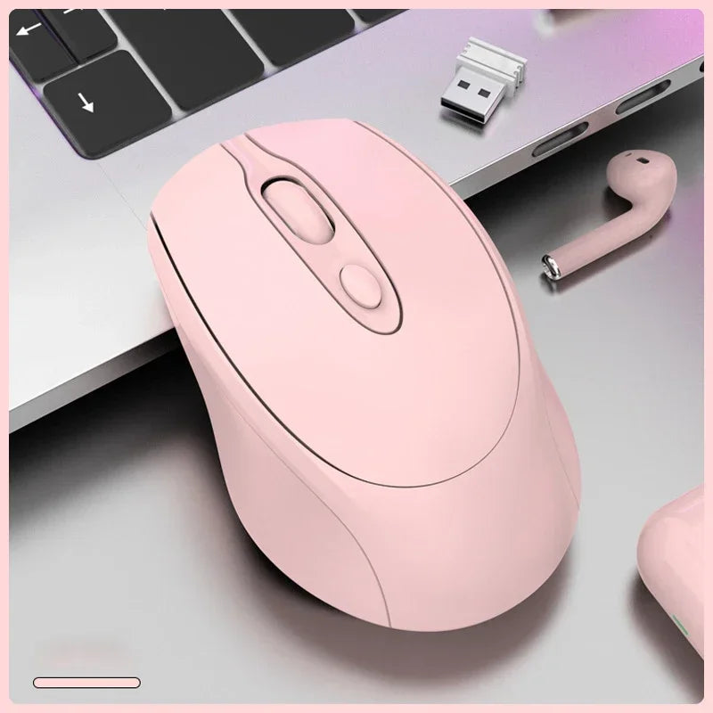 Rechargeable Wireless Mouse Dual Modes Bluetooth-compatible 2.4G USB Silent Ergonomic Mice For Laptop Pad Tablet Macbook Mause