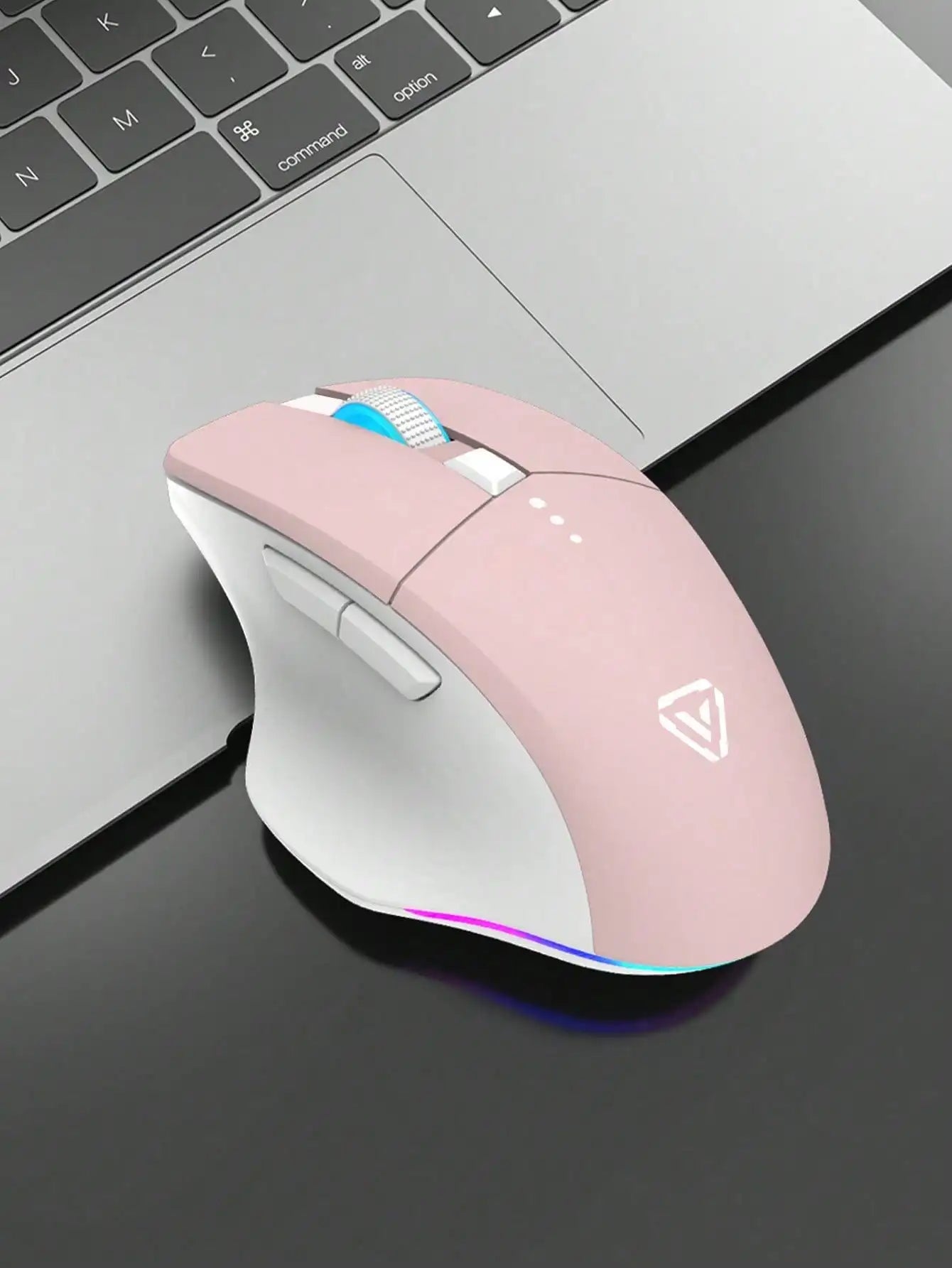 Dazzling wireless mouse, long battery life, high appearance level office games universal rechargeable mouse