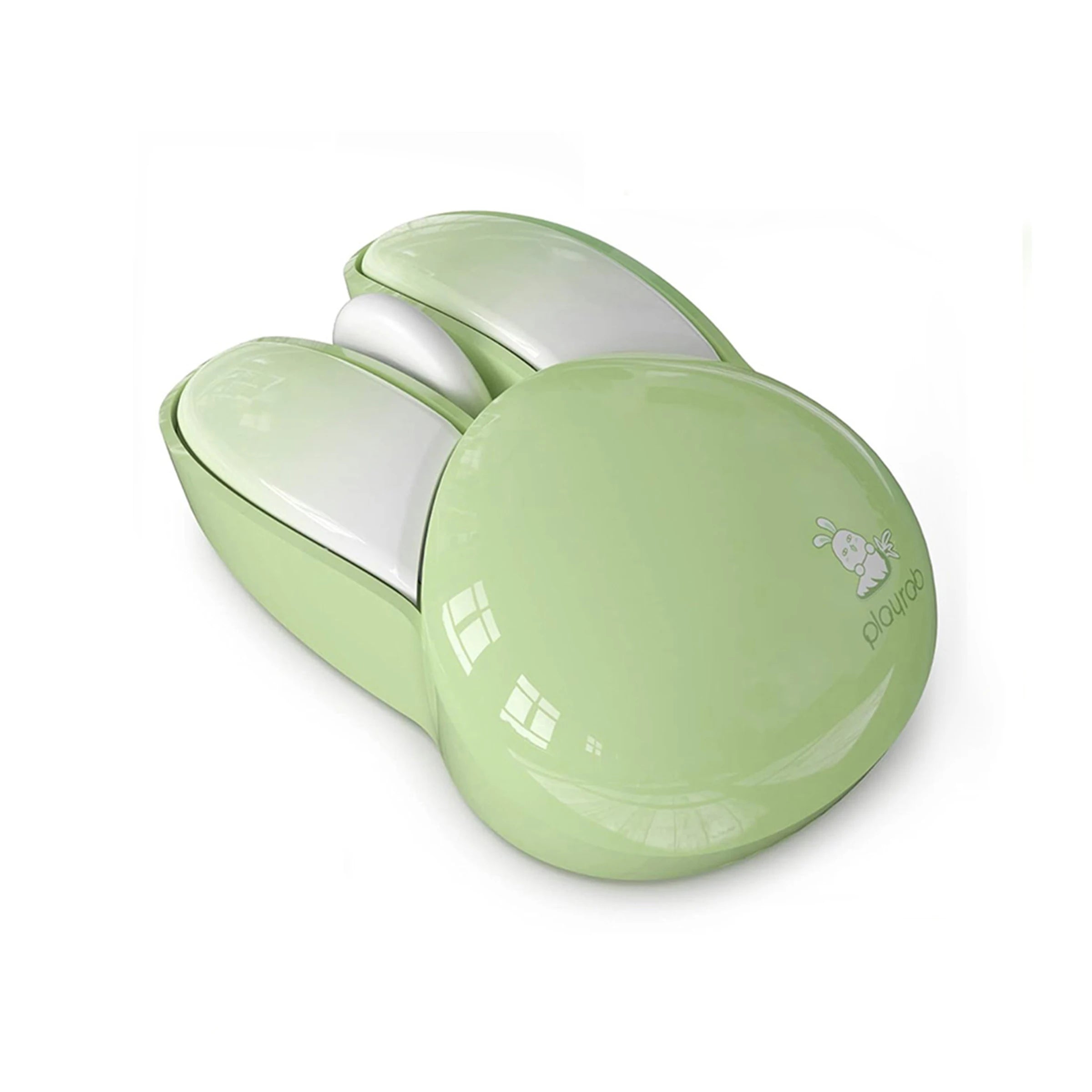 MOFii Milk Tea Color Cute Bunny Wireless Mouse, Rounded Kawaii Design, High Aesthetic, Universal for Office Laptops & Desktops