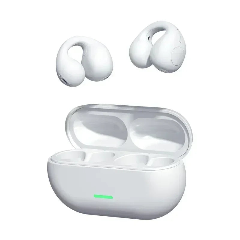 T75 Wireless Bluetooth 5.3 Bone Conduction Headphones Clip Ear Music Noise Canceling Headset HD Call Sports Gaming Earphone