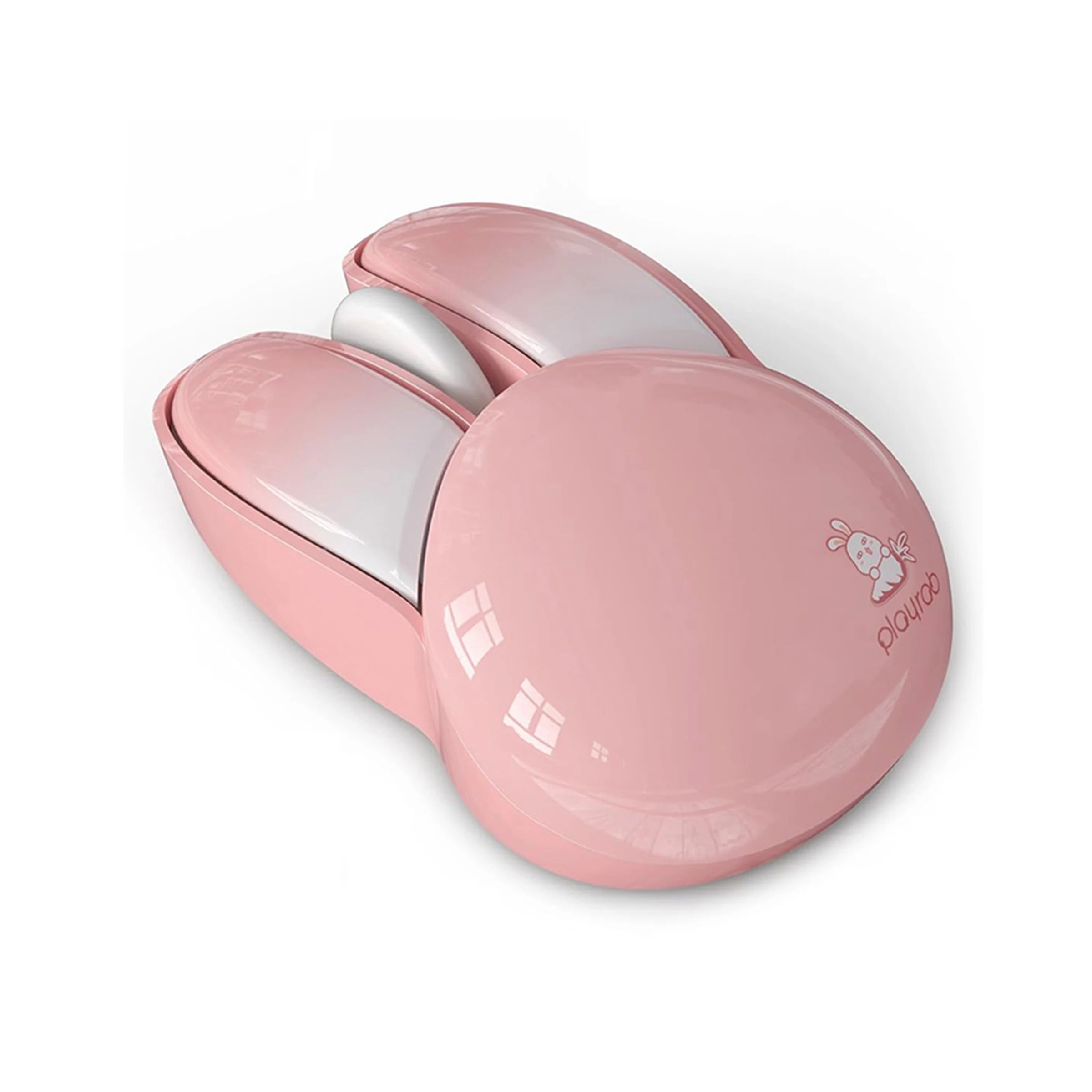 MOFii Milk Tea Color Cute Bunny Wireless Mouse, Rounded Kawaii Design, High Aesthetic, Universal for Office Laptops & Desktops