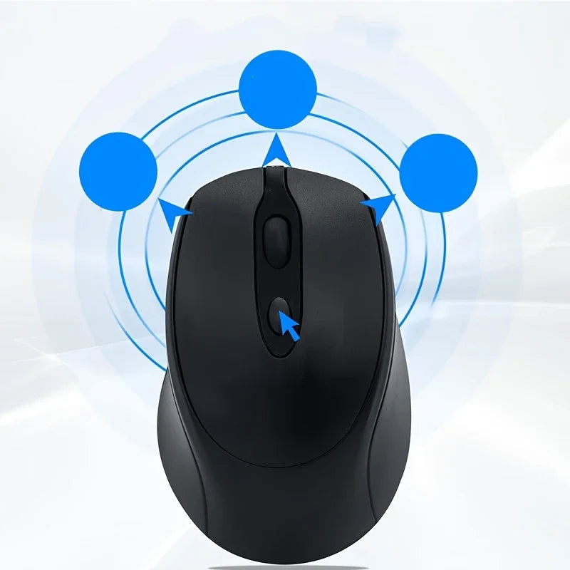 Rechargeable Wireless Mouse Dual Modes Bluetooth-compatible 2.4G USB Silent Ergonomic Mice For Laptop Pad Tablet Macbook Mause