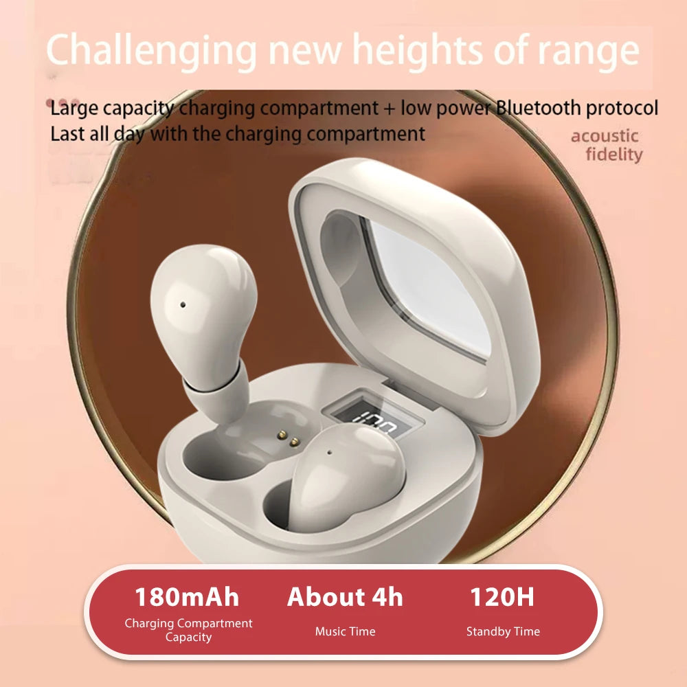 Mini Sleep Headphones Wireless Bluetooth Headset HiFi Stereo Invisible Earbuds Hidden In Ear Sports Earphones For Smartphone
