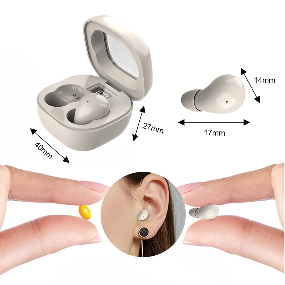 Mini Sleep Headphones Wireless Bluetooth Headset HiFi Stereo Invisible Earbuds Hidden In Ear Sports Earphones For Smartphone
