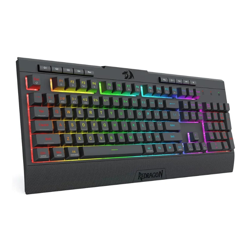 Redragon K525 PRO RGB 3-Mode Wireless Membrane Multimedia Keys,...